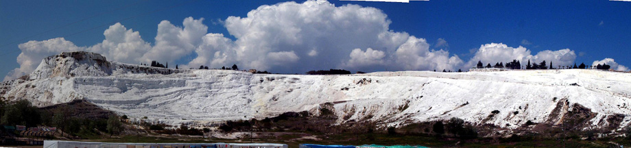 Panoramaaufnahme Pamukkale zusammengesetzt aus 4 Einzelaufnahmen :-)...gut gell ?¿ ;-)